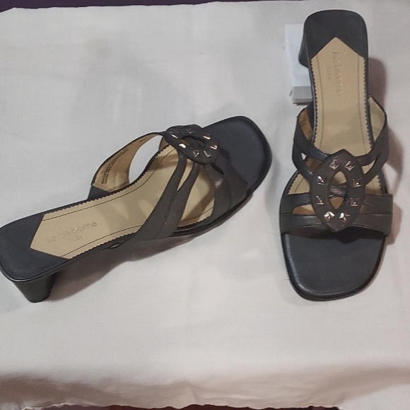 Liz Claiborne flex, pair of sandals, silver, size 10 - Picture 1 of 1